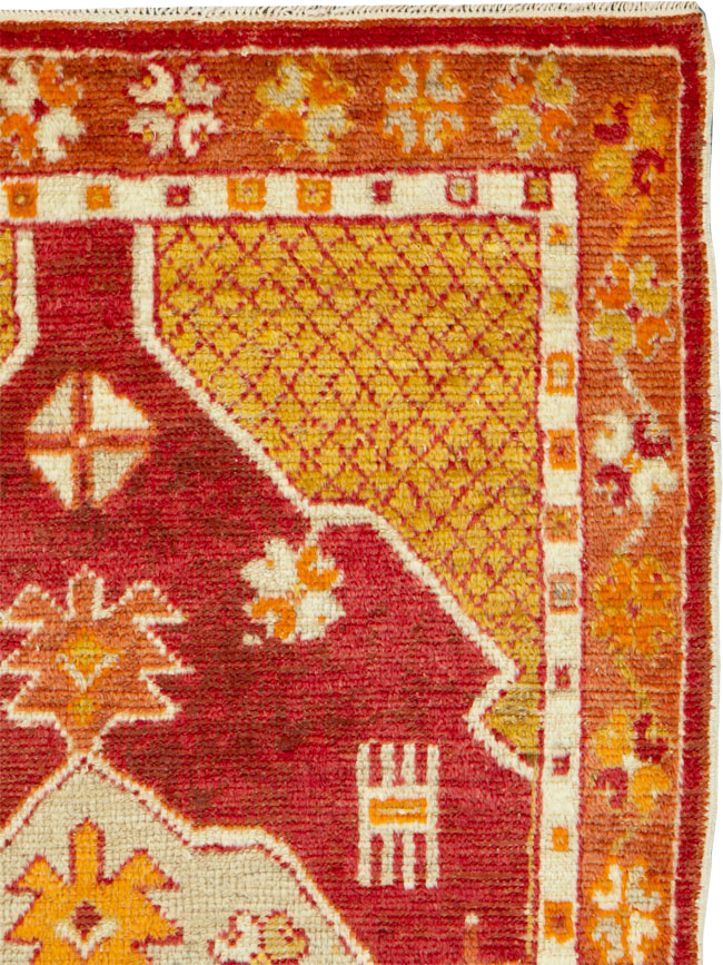 Vintage Turkish Oushak Rug, No.15912 - Staging