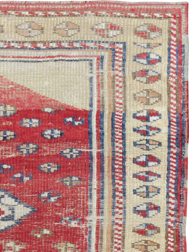 Vintage Turkish Ghiordes Rug, No.15914 - Staging