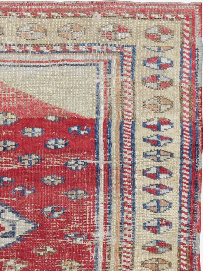 Vintage Turkish Ghiordes Rug, No.15914 - Staging