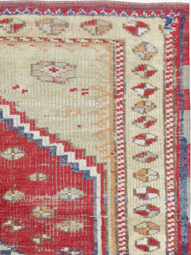 Vintage Turkish Ghiordes Rug, No.15914 - Staging