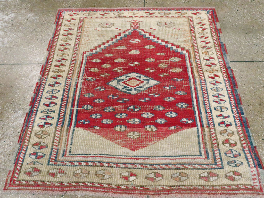 Vintage Turkish Ghiordes Rug, No.15914 - Staging