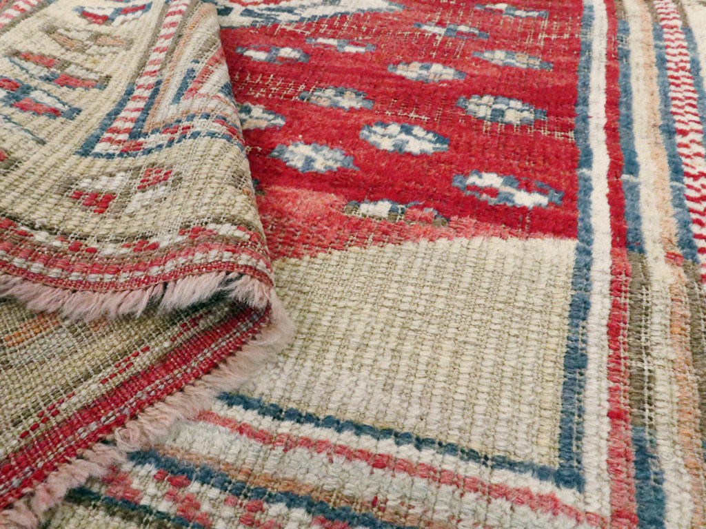 Vintage Turkish Ghiordes Rug, No.15914 - Staging