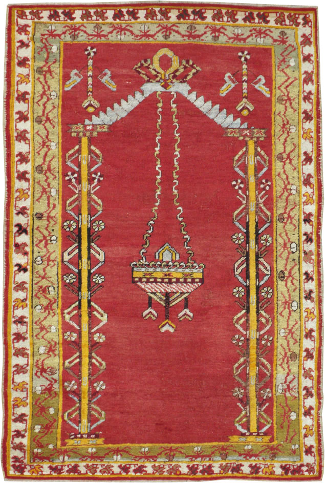 Antique Turkish Ghiordes Rug, No.15924 - Staging