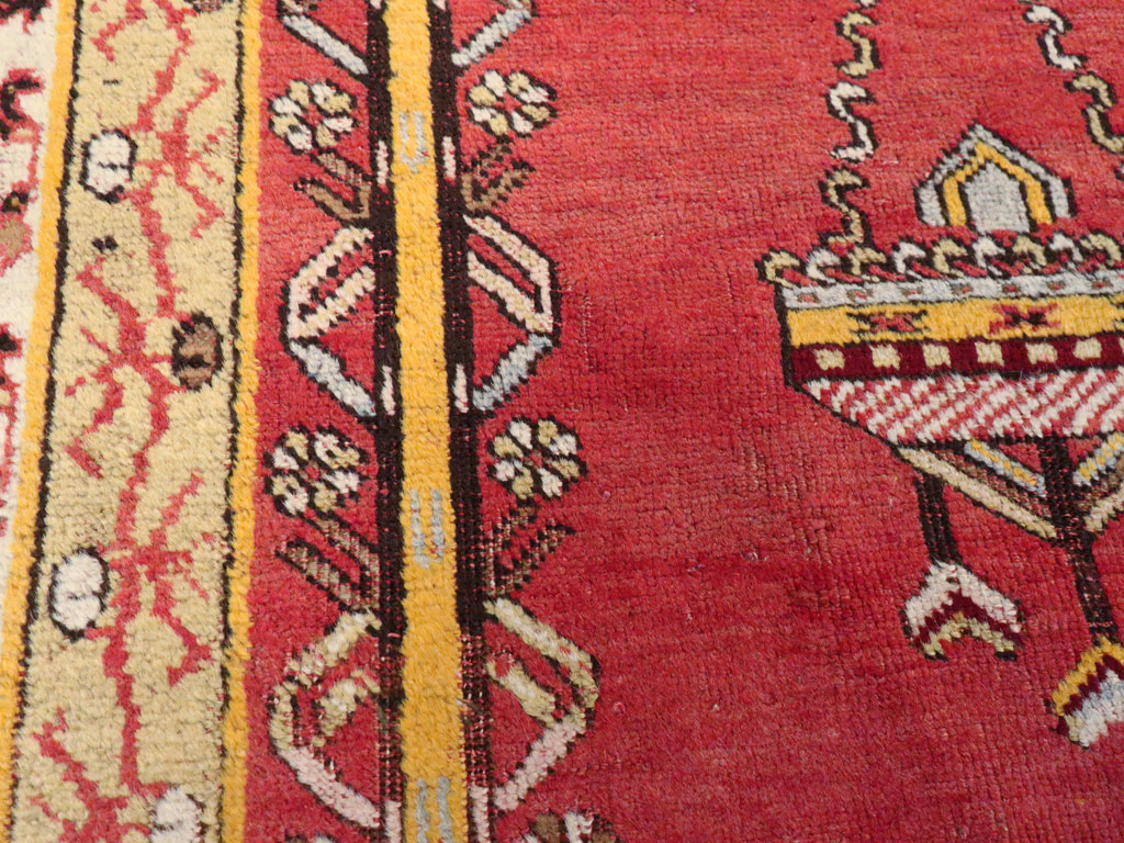 Antique Turkish Ghiordes Rug, No.15924 - Staging
