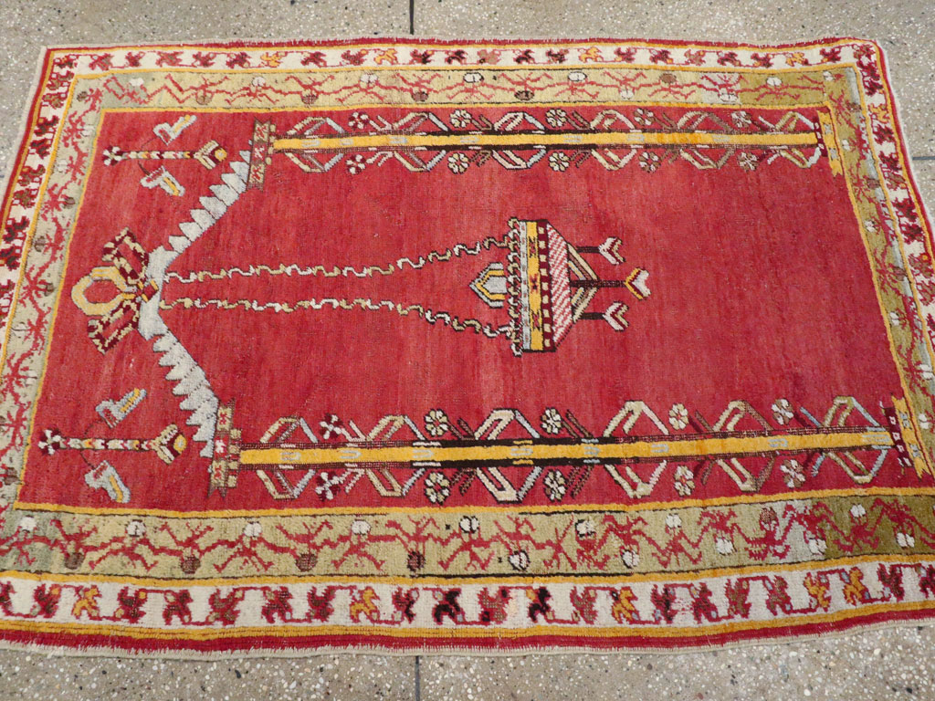 Antique Turkish Ghiordes Rug, No.15924 - Staging