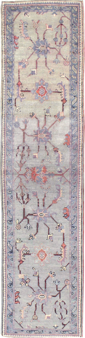 Antique Turkish Oushak Runner, No.15931 - Staging