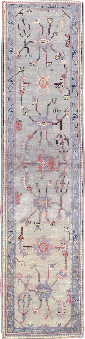 Antique Turkish Oushak Runner, No.15931 - Staging