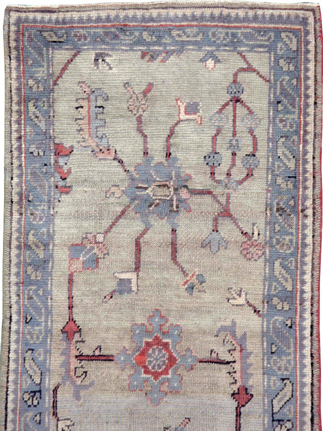 Antique Turkish Oushak Runner, No.15931 - Staging