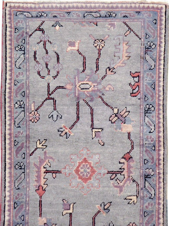 Antique Turkish Oushak Runner, No.15931 - Staging