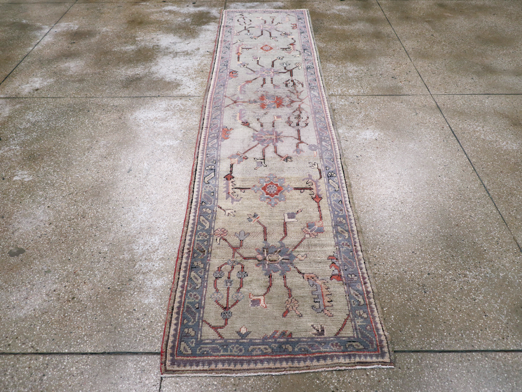 Antique Turkish Oushak Runner, No.15931 - Staging