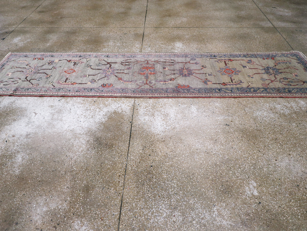 Antique Turkish Oushak Runner, No.15931 - Staging