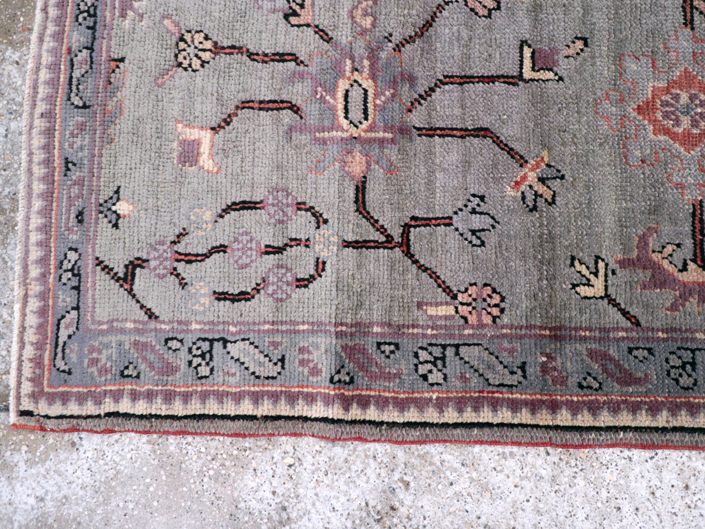 Antique Turkish Oushak Runner, No.15931 - Staging
