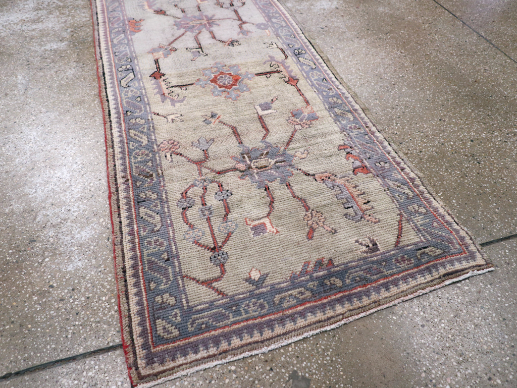 Antique Turkish Oushak Runner, No.15931 - Staging