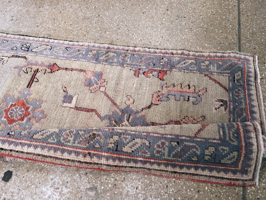 Antique Turkish Oushak Runner, No.15931 - Staging