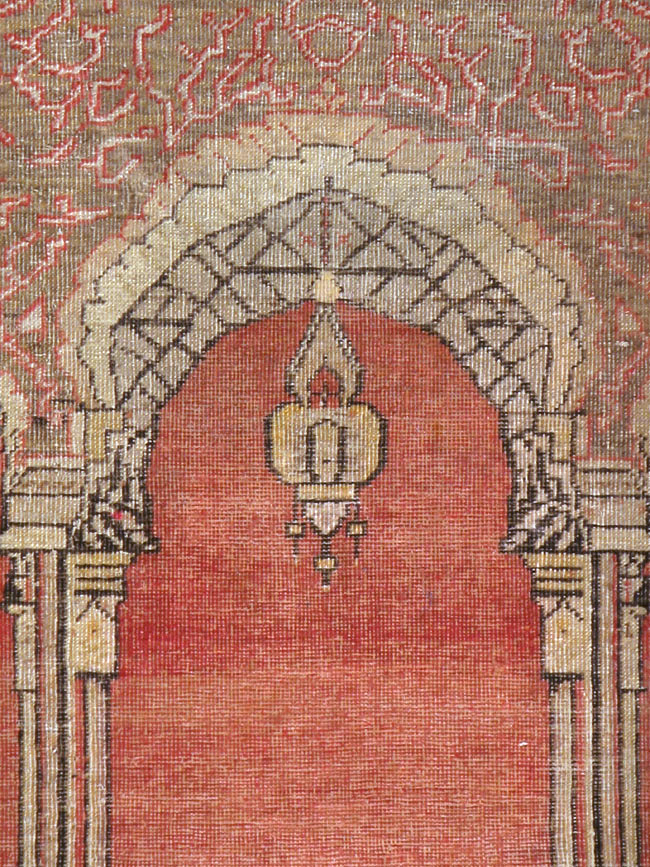 Antique Turkish Oushak Rug, No.15937 - Staging