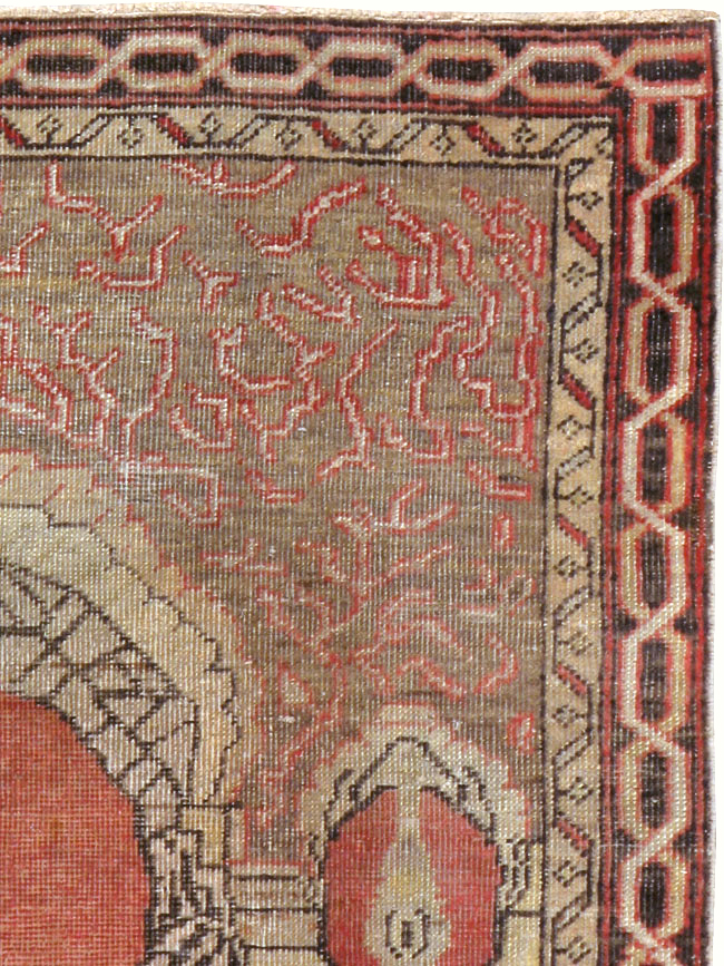 Antique Turkish Oushak Rug, No.15937 - Staging
