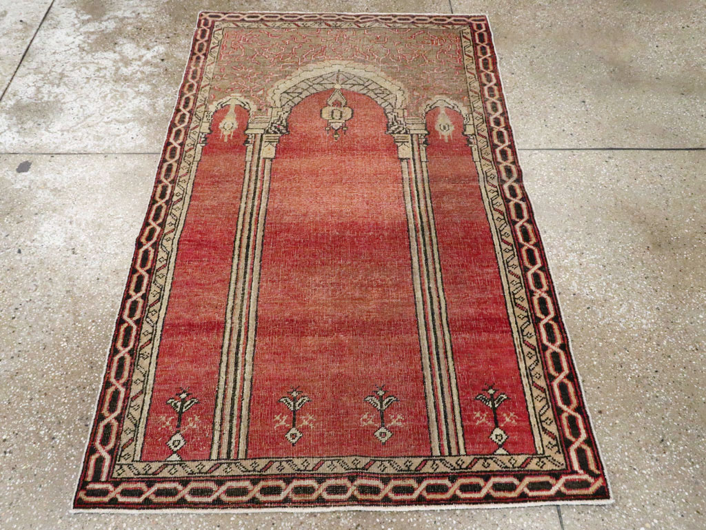 Antique Turkish Oushak Rug, No.15937 - Staging
