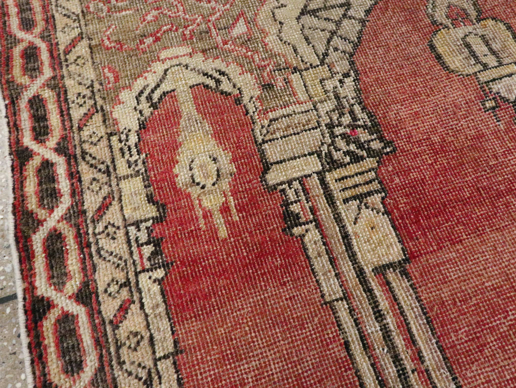 Antique Turkish Oushak Rug, No.15937 - Staging