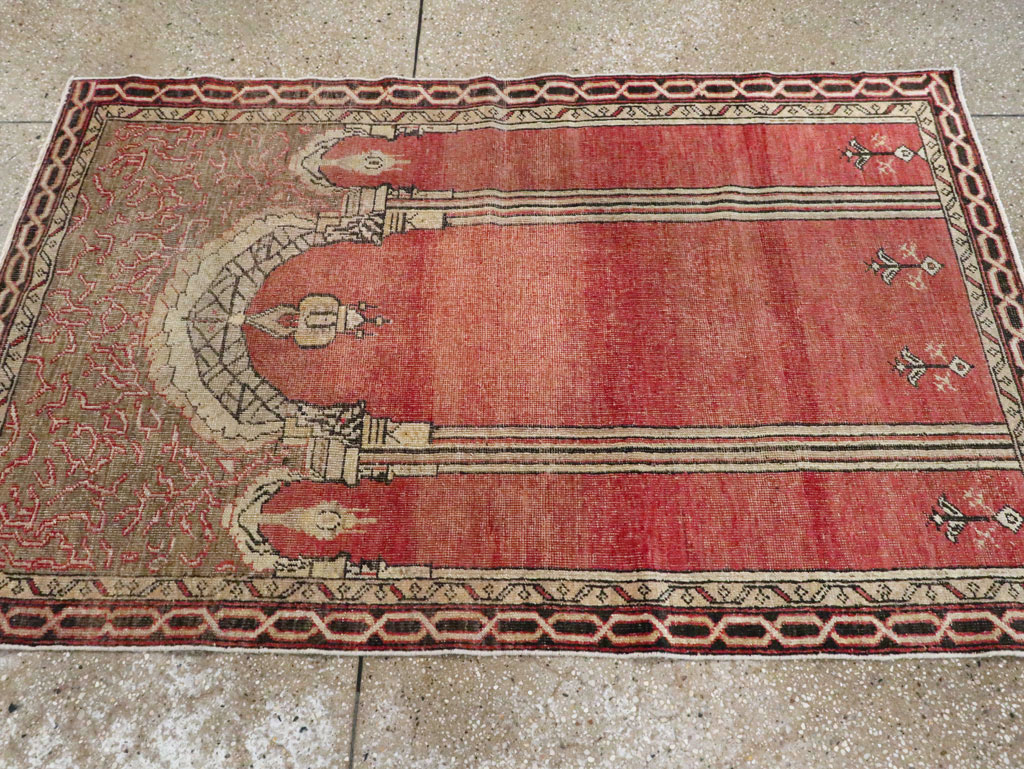 Antique Turkish Oushak Rug, No.15937 - Staging