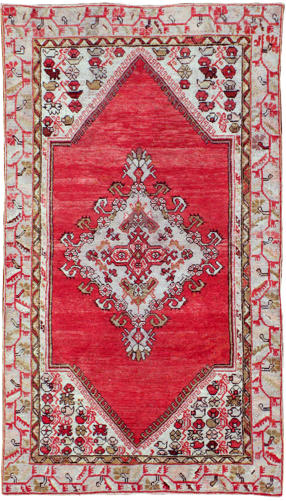 Vintage Turkish Oushak Rug, No.15939 - Staging