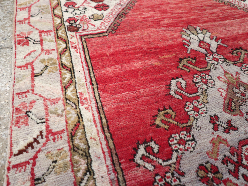 Vintage Turkish Oushak Rug, No.15939 - Staging