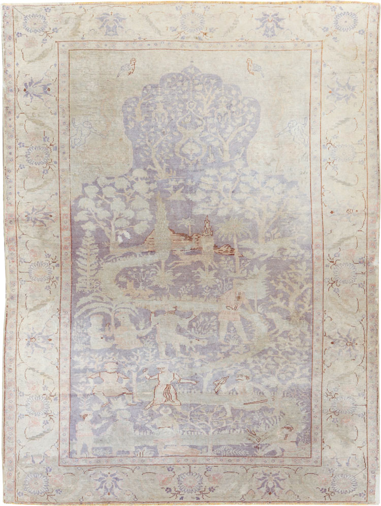 Vintage Turkish Kayseri Rug, No.15950 - Staging