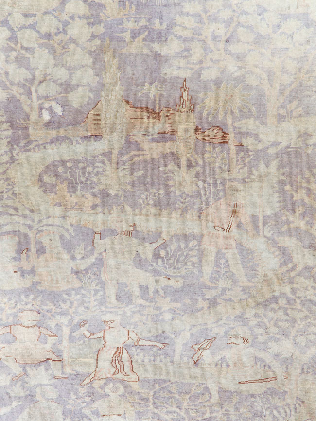 Vintage Turkish Kayseri Rug, No.15950 - Staging