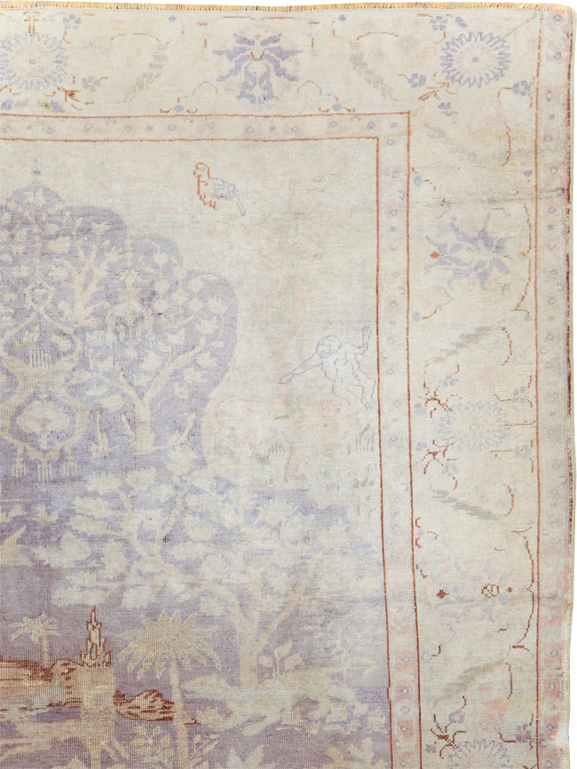 Vintage Turkish Kayseri Rug, No.15950 - Staging