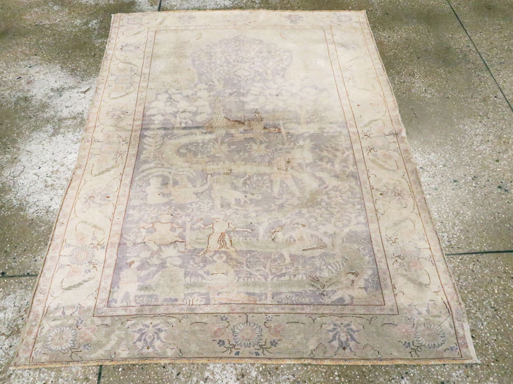 Vintage Turkish Kayseri Rug, No.15950 - Staging