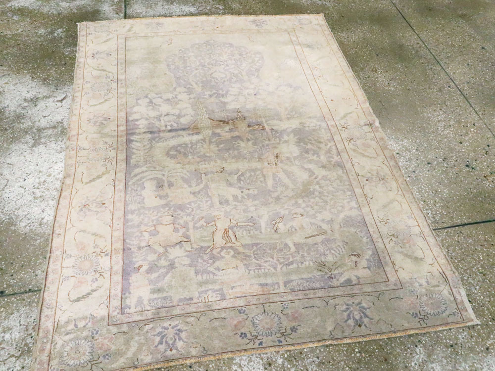 Vintage Turkish Kayseri Rug, No.15950 - Staging