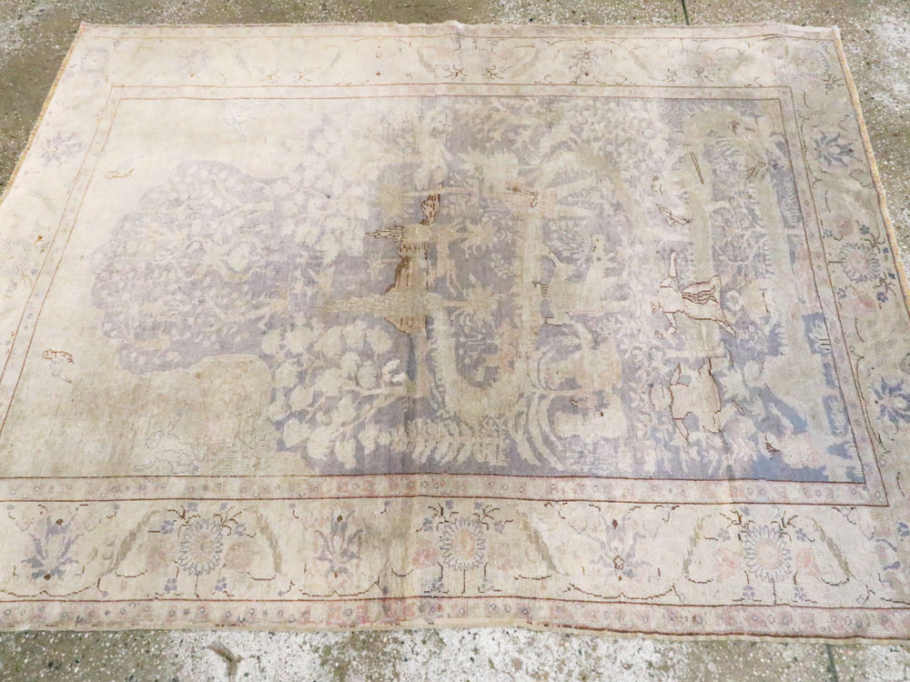 Vintage Turkish Kayseri Rug, No.15950 - Staging