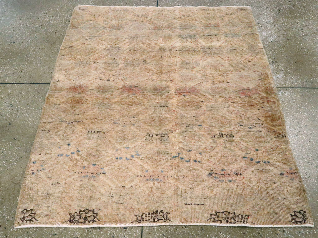 Vintage Turkish Anatolian Square Rug, No.15961 - Staging