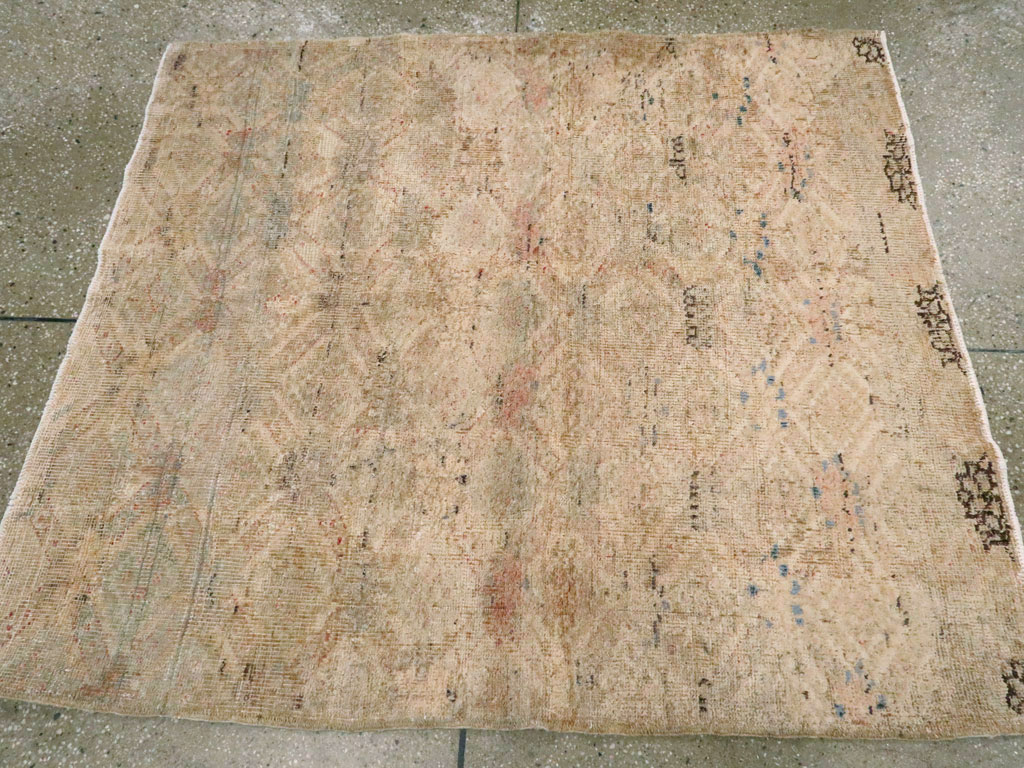 Vintage Turkish Anatolian Square Rug, No.15961 - Staging