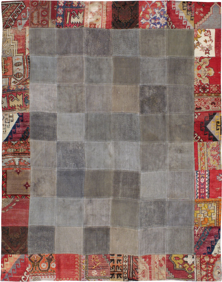 Vintage Patchwork Kilim, No.15967 - Staging