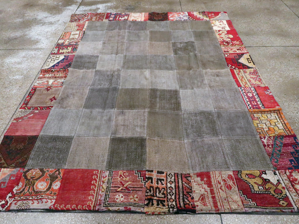 Vintage Patchwork Kilim, No.15967 - Staging