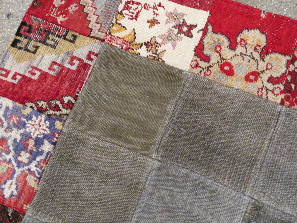 Vintage Patchwork Kilim, No.15967 - Staging