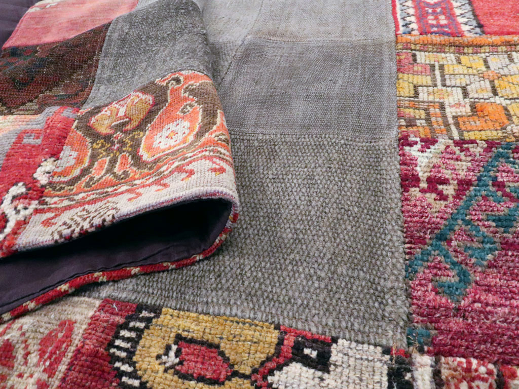 Vintage Patchwork Kilim, No.15967 - Staging