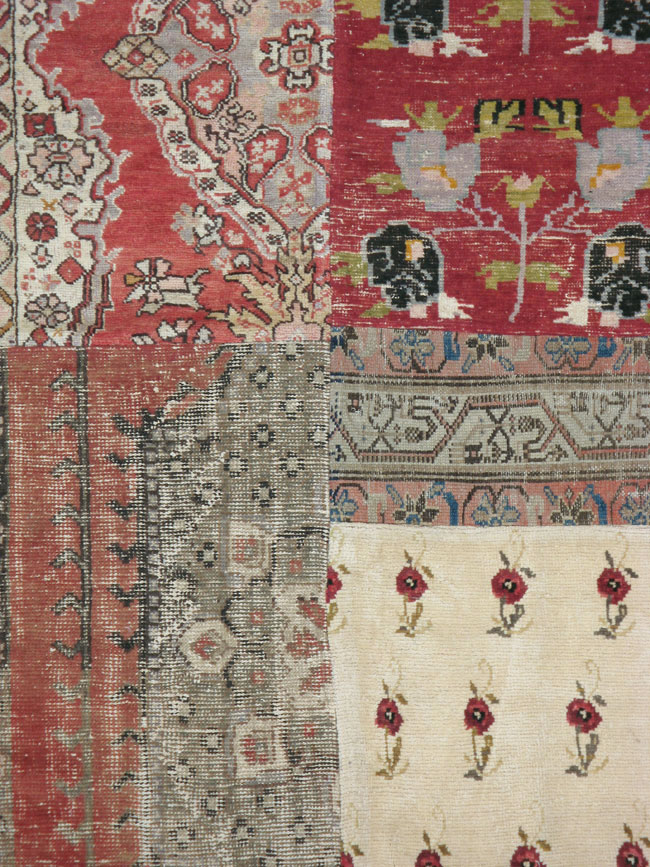 Vintage Turkish Anatolian Patchwork carpet, No.15968 - Staging