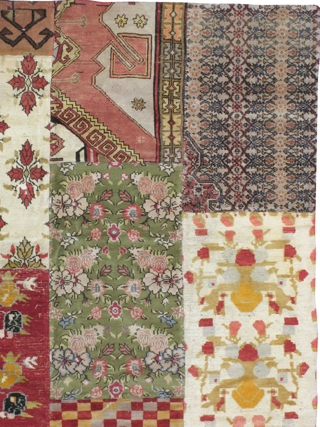 Vintage Turkish Anatolian Patchwork carpet, No.15968 - Staging