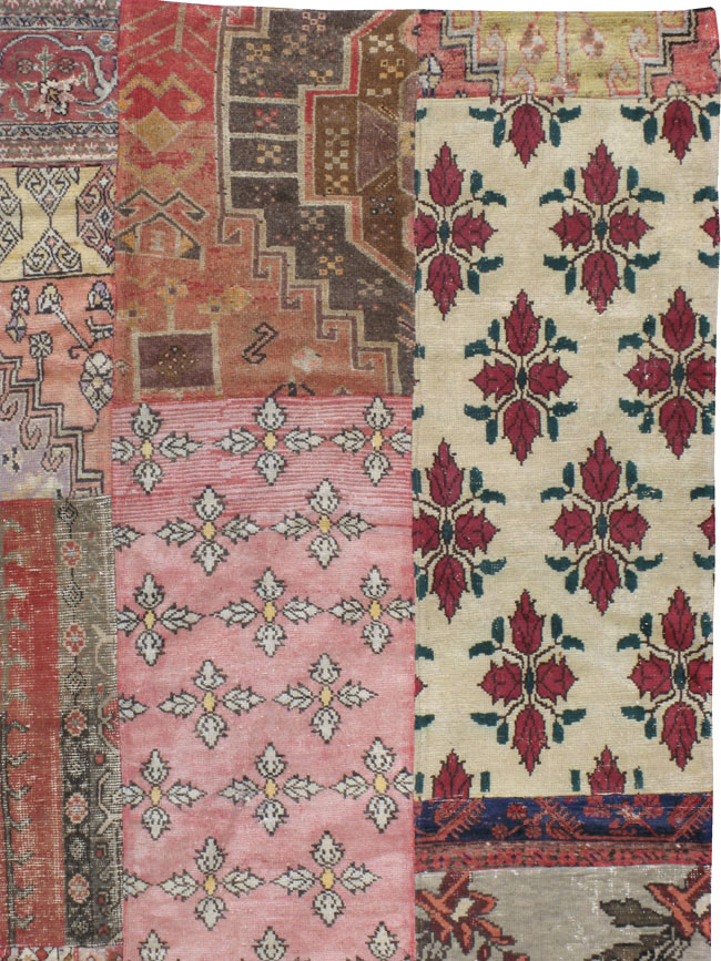 Vintage Turkish Anatolian Patchwork carpet, No.15968 - Staging