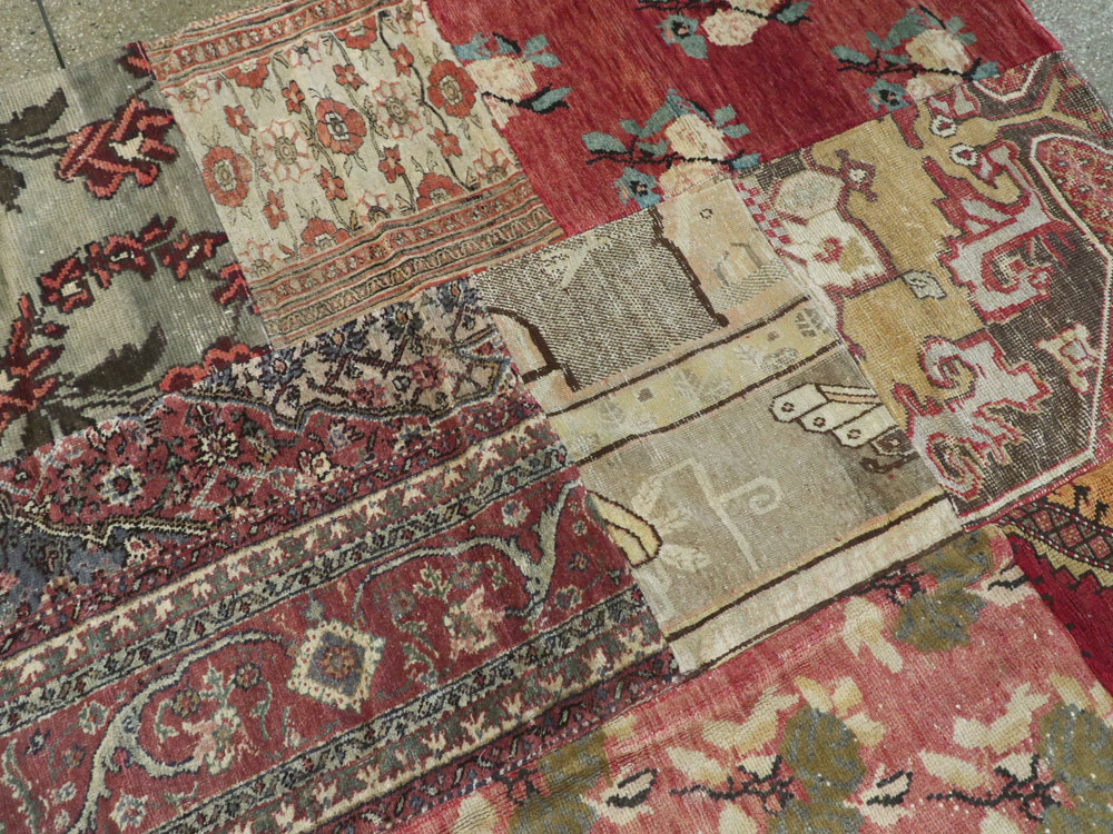 Vintage Turkish Anatolian Patchwork carpet, No.15968 - Staging