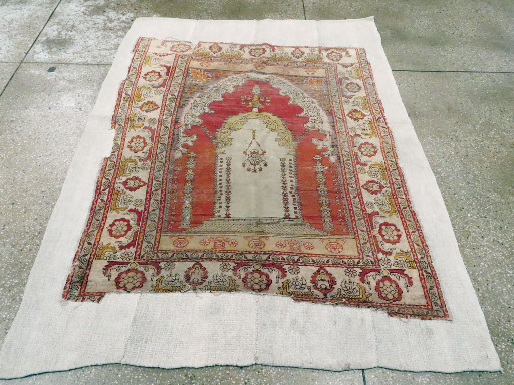 Antique Turkish Ghiordes Rug, No.15972 - Staging