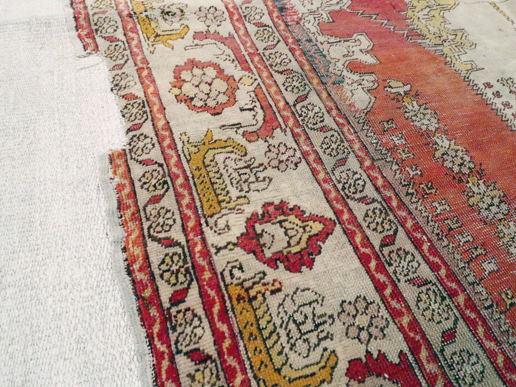 Antique Turkish Ghiordes Rug, No.15972 - Staging
