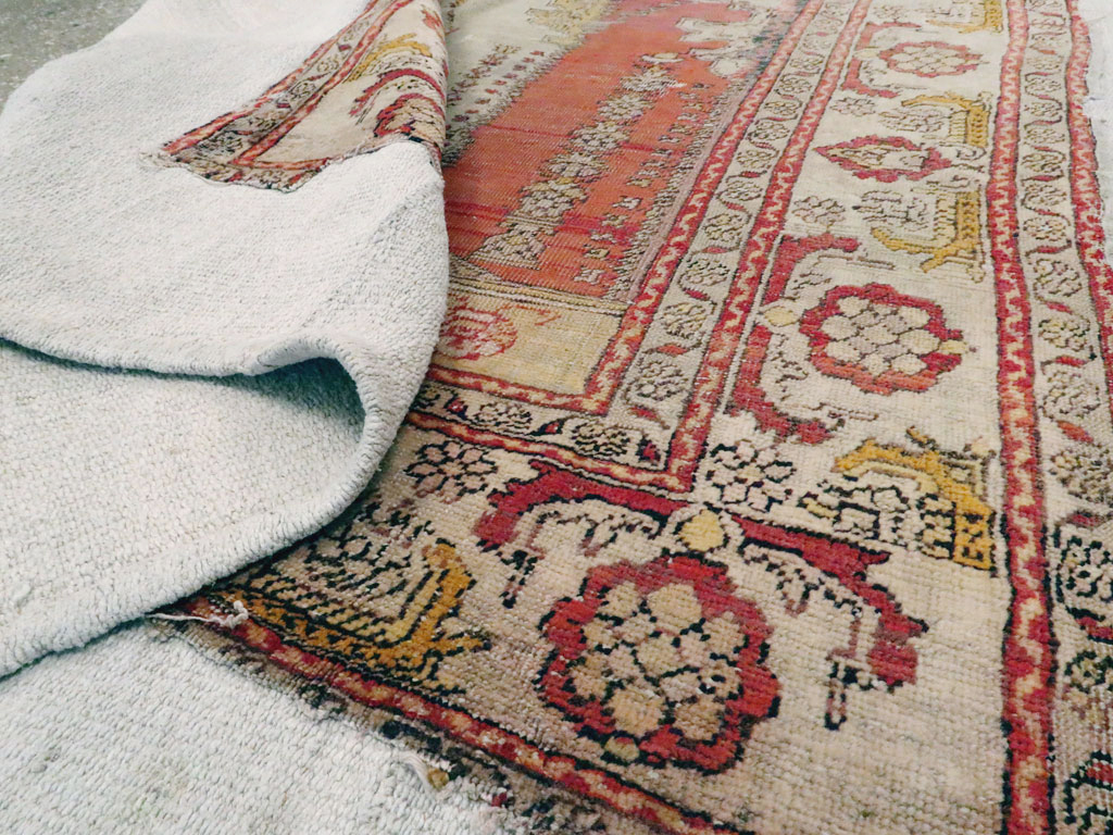 Antique Turkish Ghiordes Rug, No.15972 - Staging