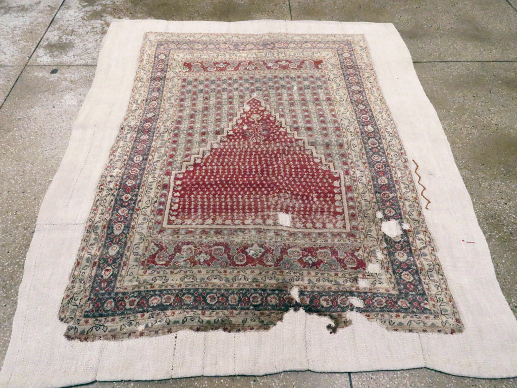 Antique Turkish Ghiordes Rug, No.15973 - Staging