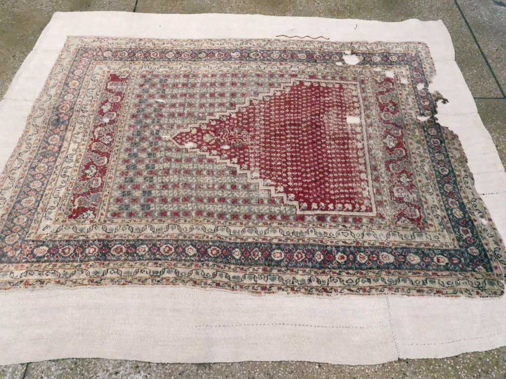 Antique Turkish Ghiordes Rug, No.15973 - Staging