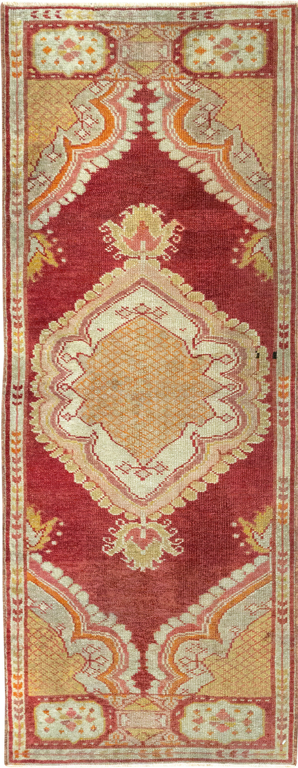 Vintage Turkish Oushak Rug, No.15996 - Staging