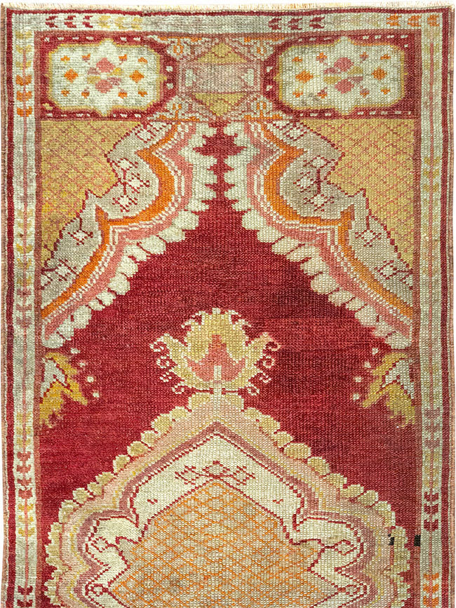 Vintage Turkish Oushak Rug, No.15996 - Staging