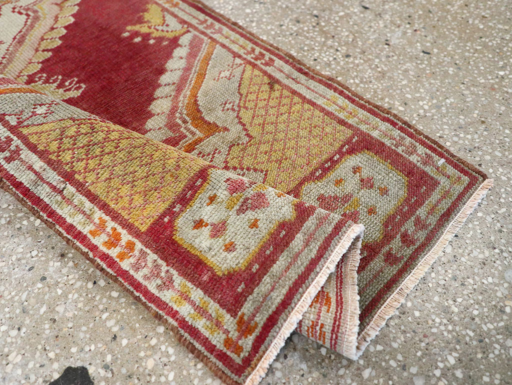 Vintage Turkish Oushak Rug, No.15996 - Staging