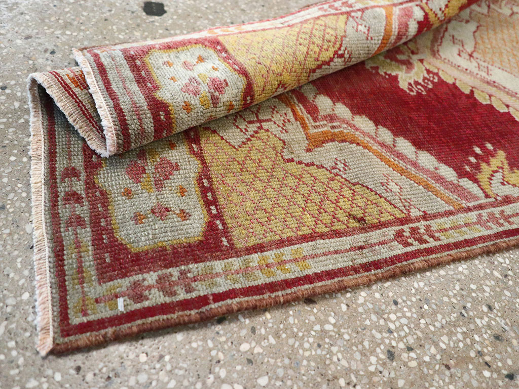 Vintage Turkish Oushak Rug, No.15996 - Staging